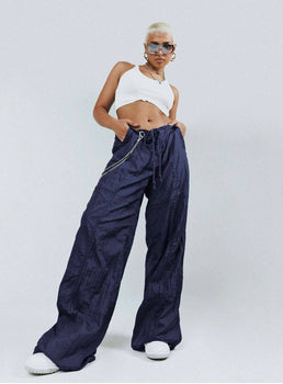 Hypnotize Parachute Pants Navy