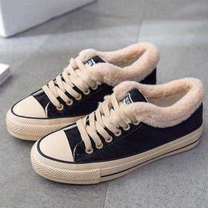 converse fur lined sneakers