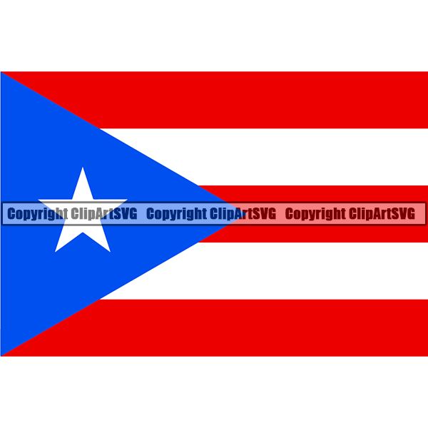 Download Country Flag Square Puerto Rico ClipArt SVG - ClipArt SVG