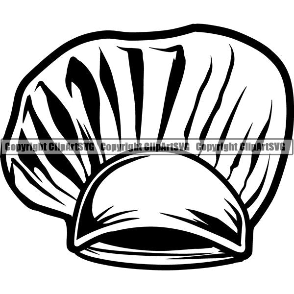 Cooking Baking Baker Chef Cook Uniform Hat ClipArt SVG ...