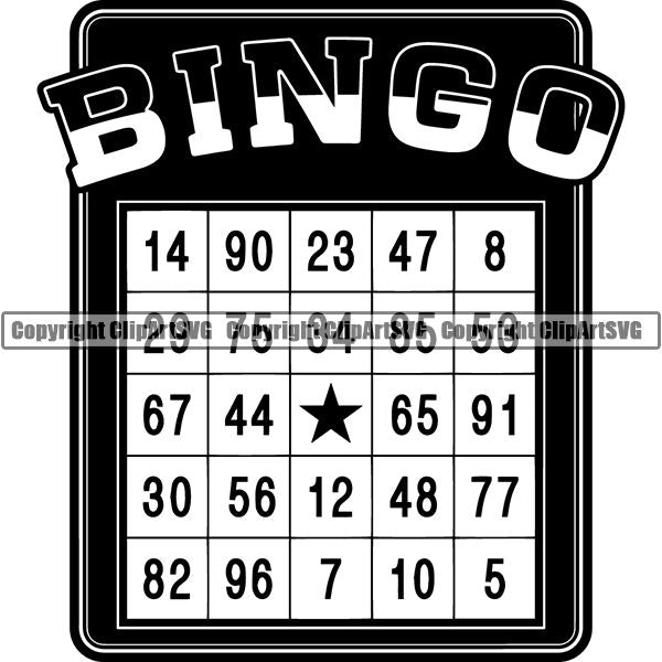 Game Bingo Card ClipArt SVG – ClipArt SVG