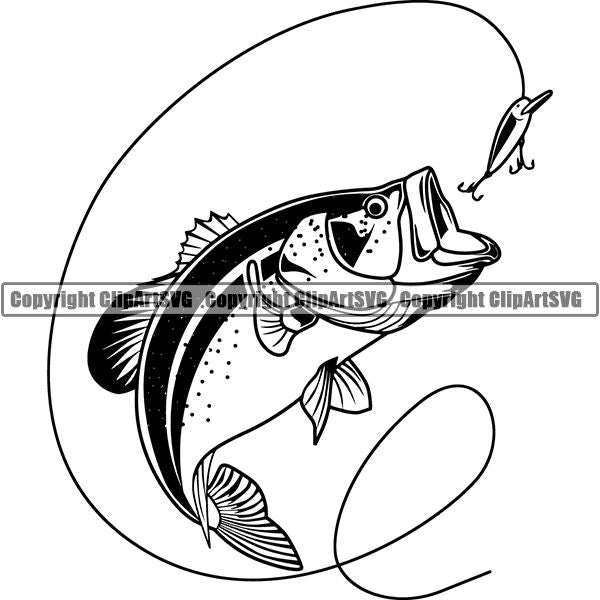 Download Sports Game Fishing Hunting Fish Hunt ClipArt SVG ...