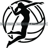 Download Sports Game Volleyball Heart Love Clipart Svg Clipart Svg