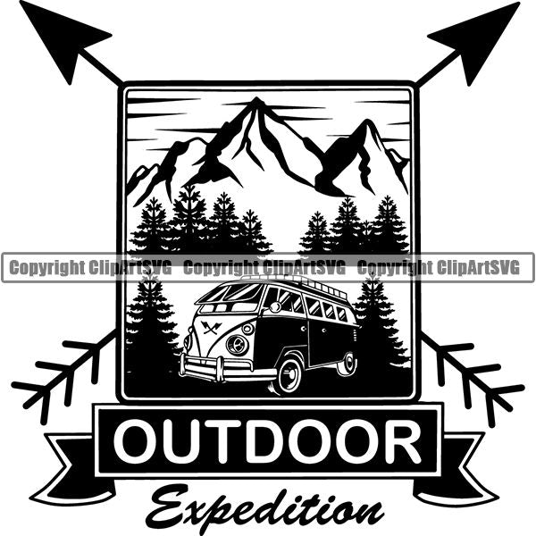 Camping Hiking Logo Clipart SVG – ClipArt SVG