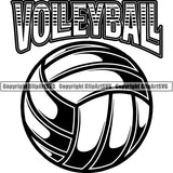Sports Game Volleyball Logo Clipart Svg Clipart Svg