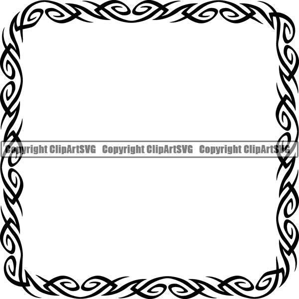 Download Viking Celtic Tribal Frame Border Design Element Square ...