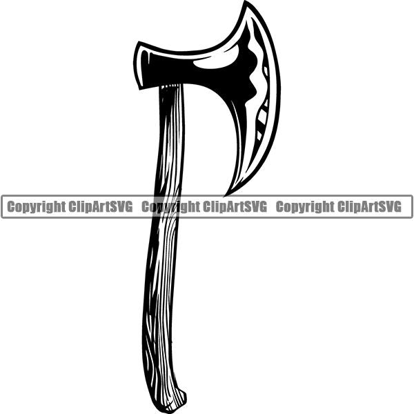 Viking Warrior Axe ClipArt SVG – ClipArt SVG