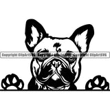 Download French Bulldog Peeking Dog Breed Clipart Svg Clipart Svg