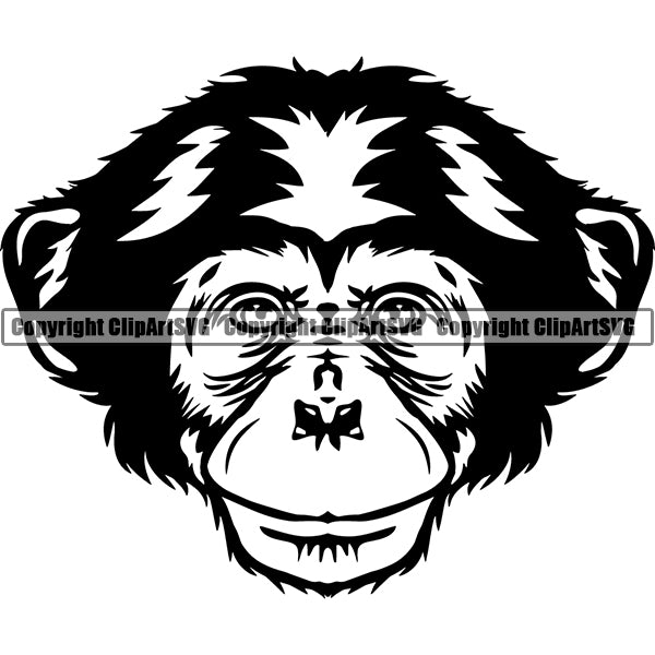 Download Chimpanzee Monkey Animal ClipArt SVG - ClipArt SVG