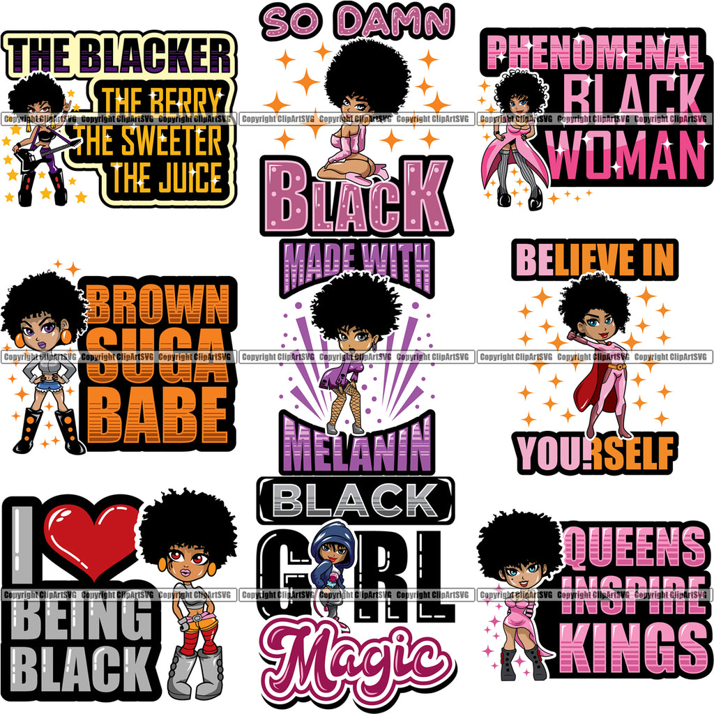 Download 9 Black Women Big Eyes Quote African American Afro Nubian ...