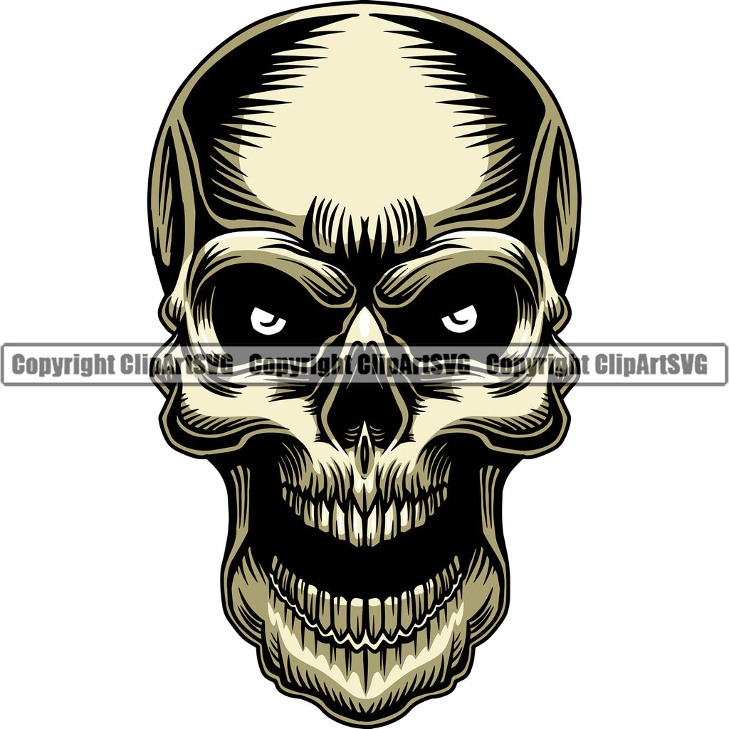 Open Mouth Skull Tattoo By Terokiiskinen Draay  फट शयर