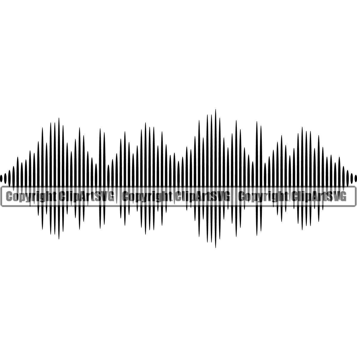 Sound Wave Digital Equalizer White Background Design Element Music ...