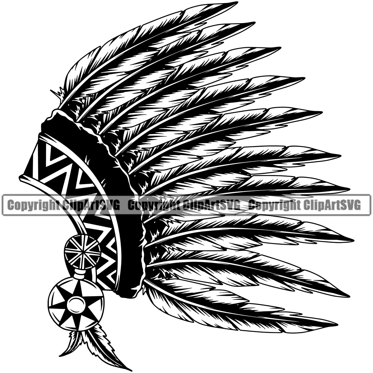 Native American Indian Culture Art Ethnic History Tribal Headdress ...