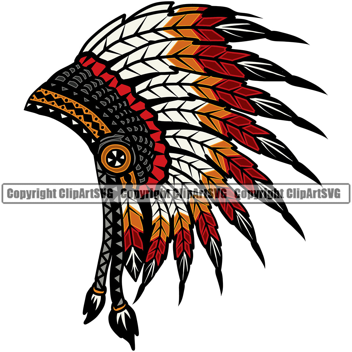 Native American Indian Culture Art Ethnic History Tribal Headdress ...