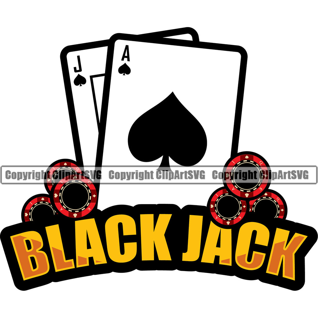 casino black jack cards clip art