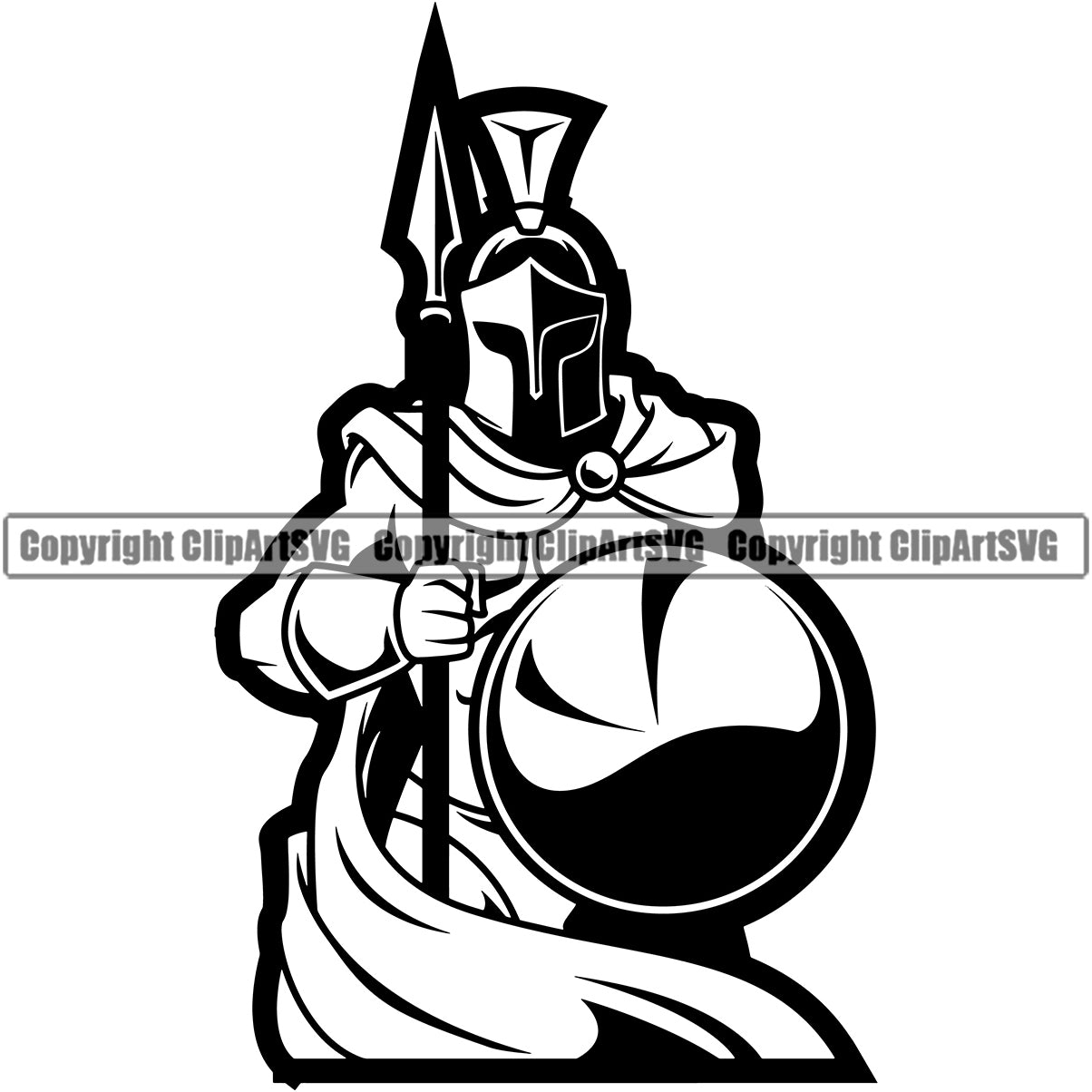 Spartan Battle Helmet Spear Shield Black Warrior Dress Sign Sword Fight ...