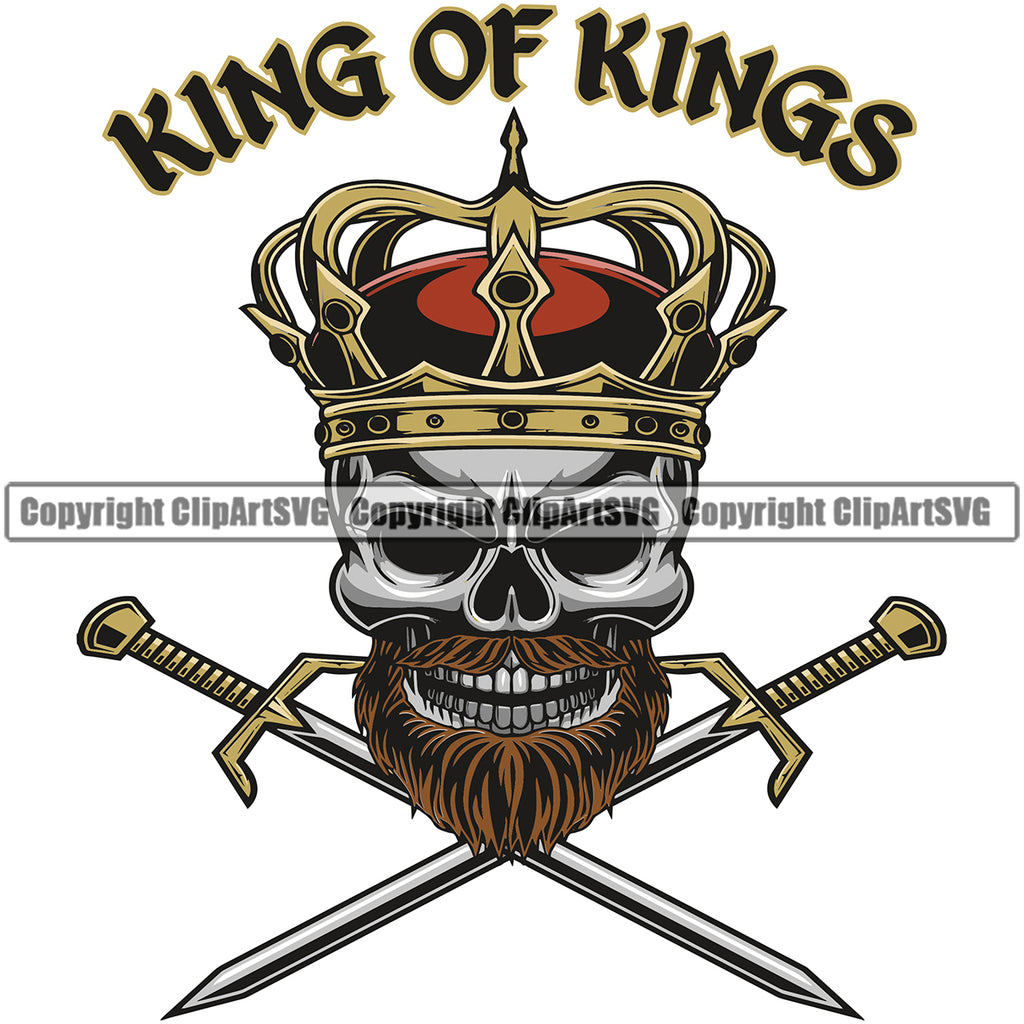 king of kings skull logo