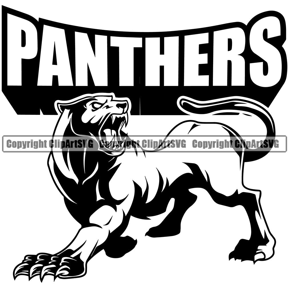 Panther Panthers Sports Team Mascot Game Fantasy Mascots eSport Wild ...