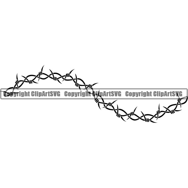 Download Design Element Barbed Wire Tribal Tattoo Frame Border ...