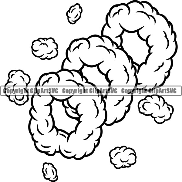 Smoke Clouds Clipart Svg