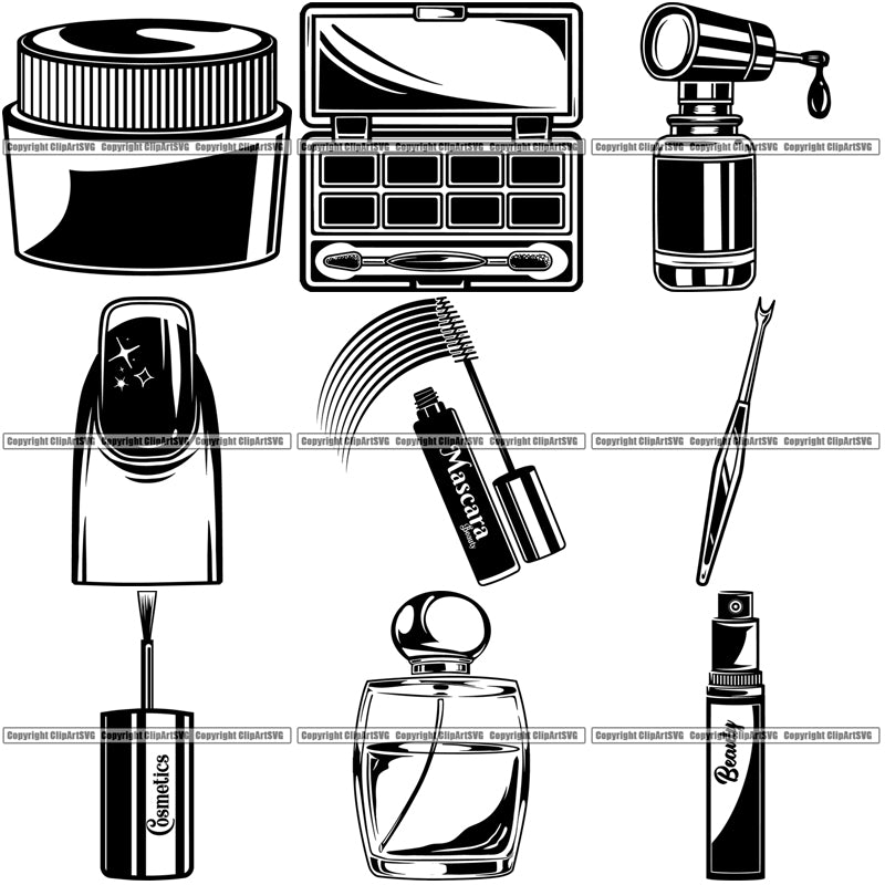 Download 9 Cosmetology Nail Technician Beauty Fashion Salon Fingernail Design BUNDLE ClipArt SVG ...