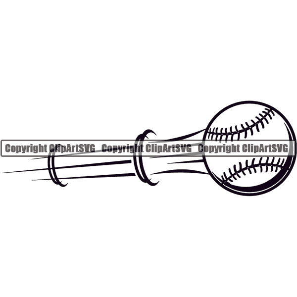 Baseball Motion Speed Lines ClipArt SVG - ClipArt SVG