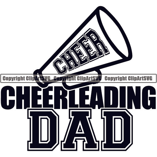 Download Sports Game Cheerleading Cheerleader Cheer Dad ClipArt SVG ...