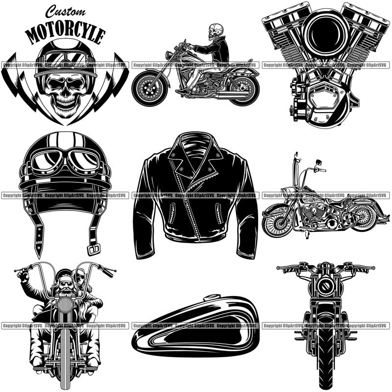 Download 9 Motorcycle Chopper Biker Top Selling Designs Service ...