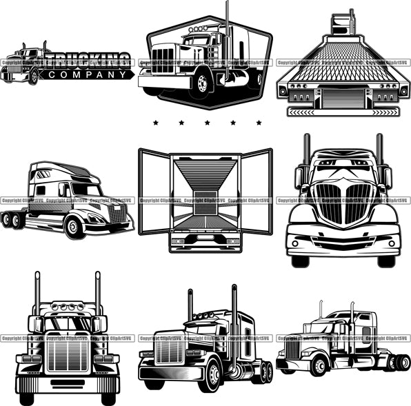 Free Free 76 Truck Trailer Svg SVG PNG EPS DXF File