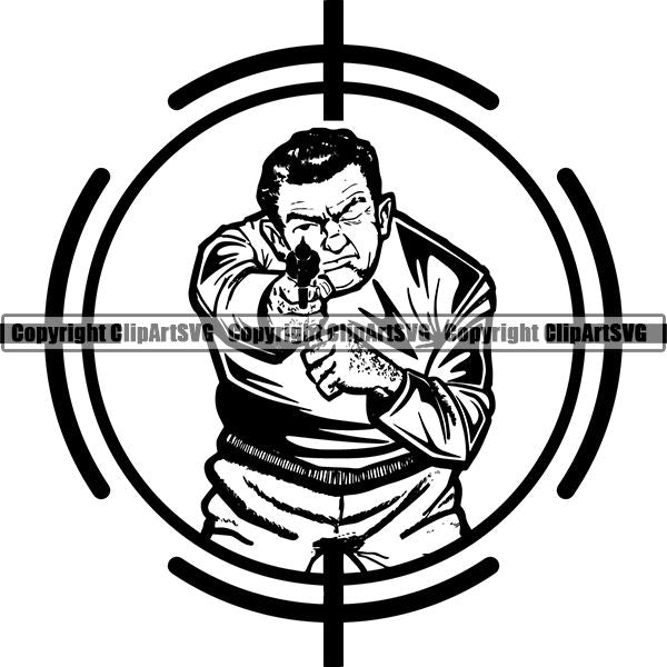 Download Military Weapon Gun Target ClipArt SVG - ClipArt SVG