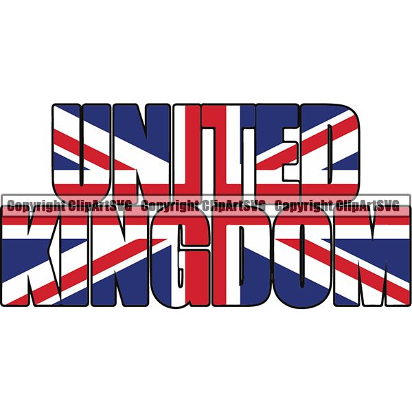Download Country Flag Text Name United Kingdom ClipArt SVG ...