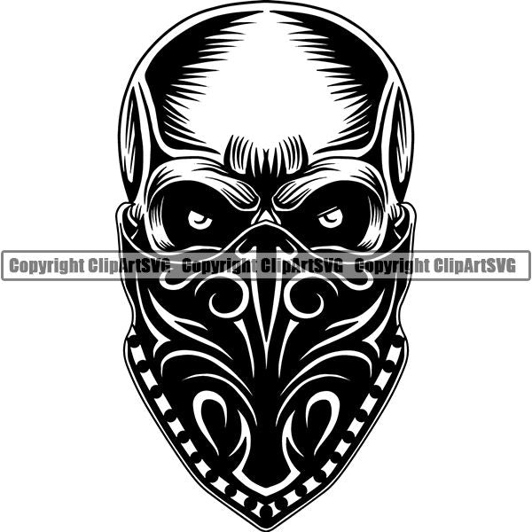 Gangster Thug Criminal Skull ClipArt SVG – ClipArt SVG