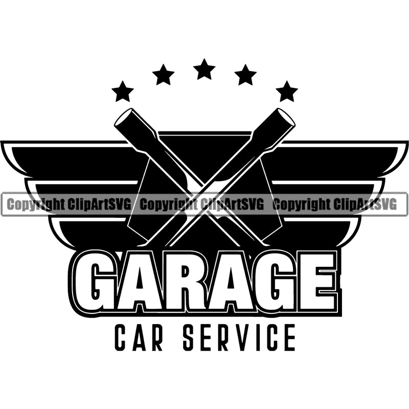 Garage Logo Auto Car Service ClipArt SVG – ClipArt SVG