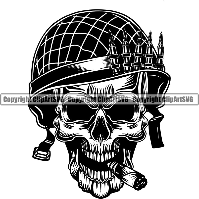 military police logo skull