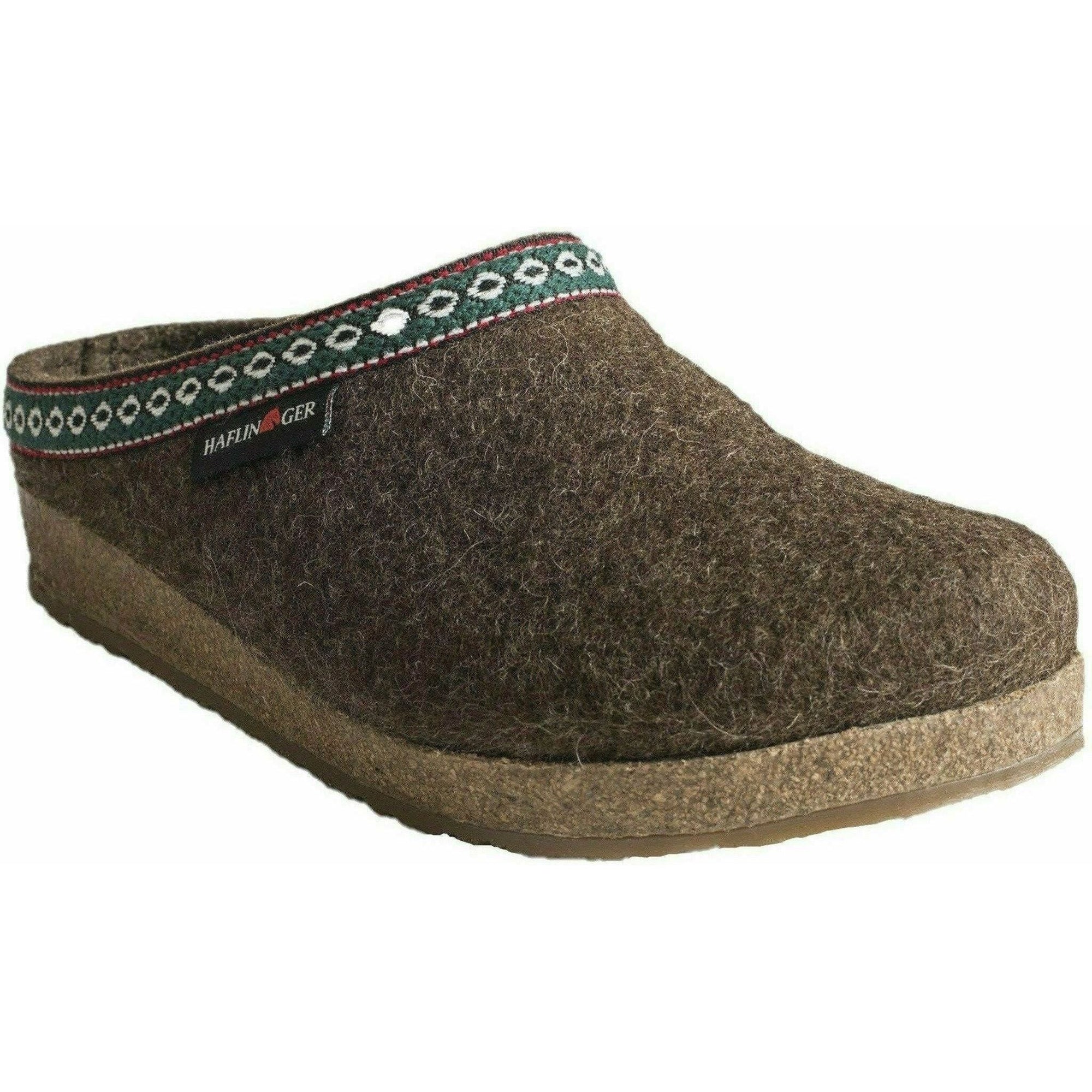 Haflinger GZ Classic Grizzly Wool Clog