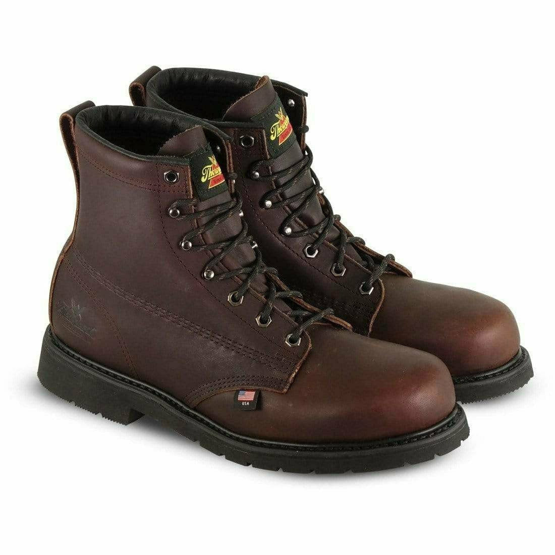 Safety Toe 6in Round Toe Boots 