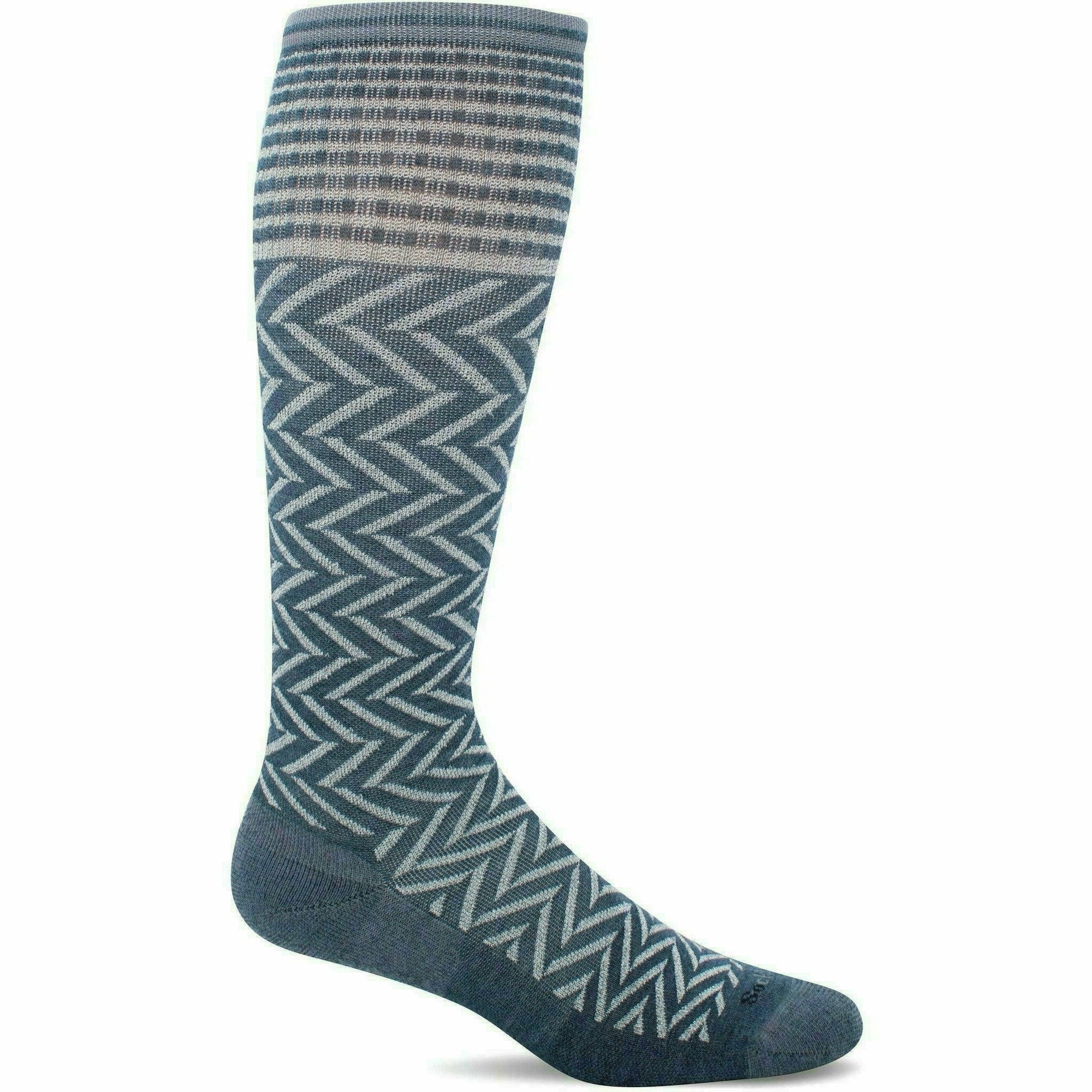 Sockwell Womens Chevron Moderate Compression Knee-High Socks | GoBros.com