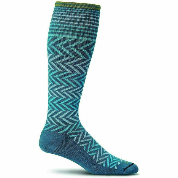 Sockwell Womens Chevron Moderate Compression Knee-High Socks | GoBros.com