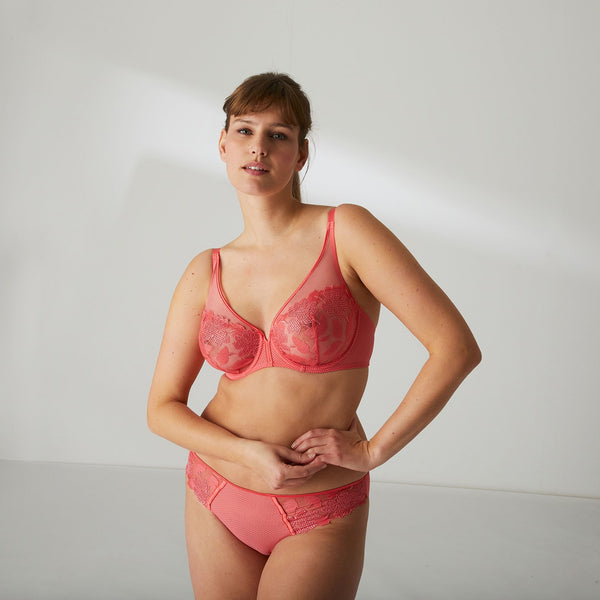 Dahlia Full Plunge Bra in Pearl by Simone Perele