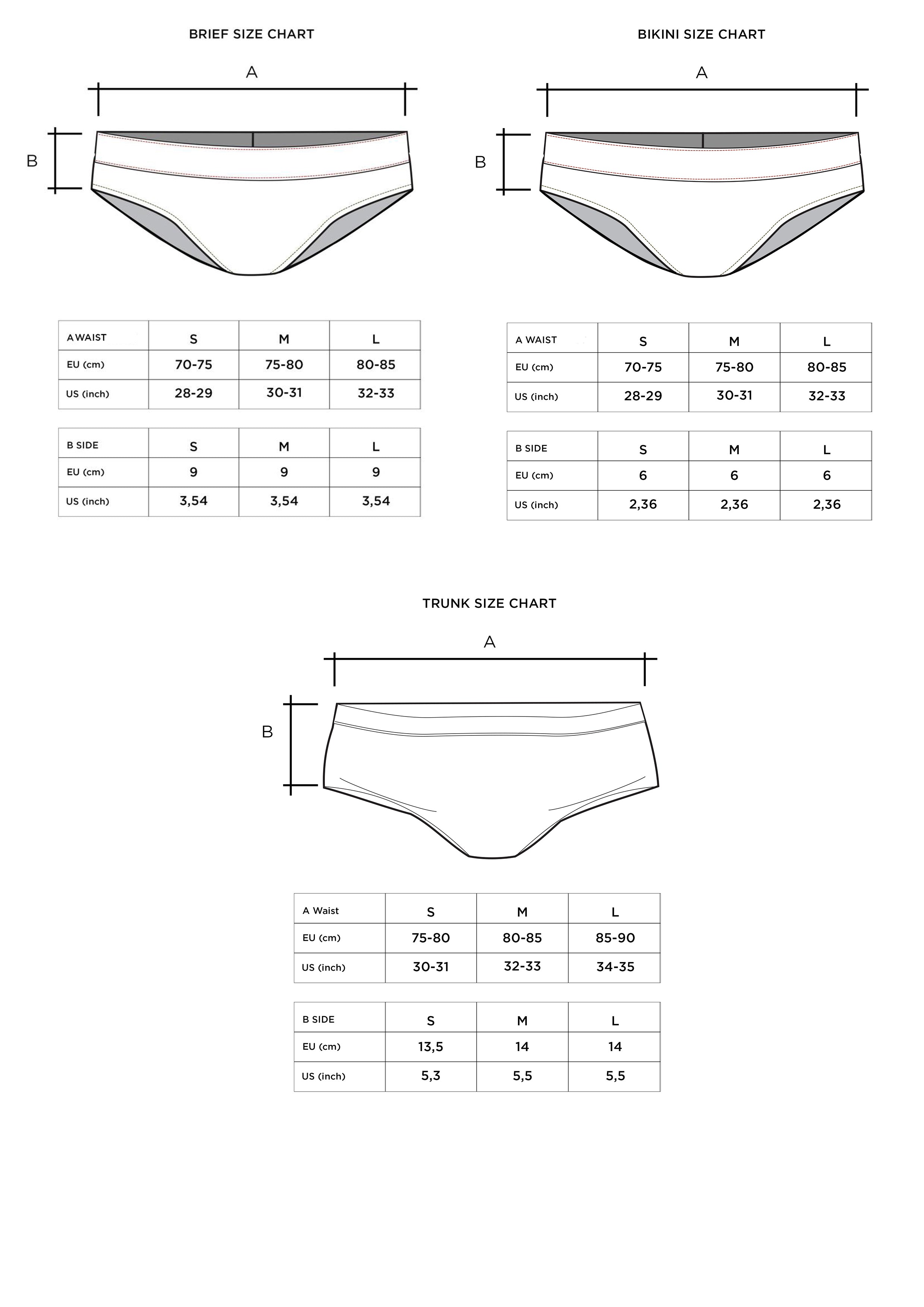 Size Guide – Boone Collections