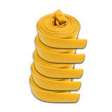 5" Inch Uncoupled Rubber Fire Hose 225 PSI (No Fittings) Yellow