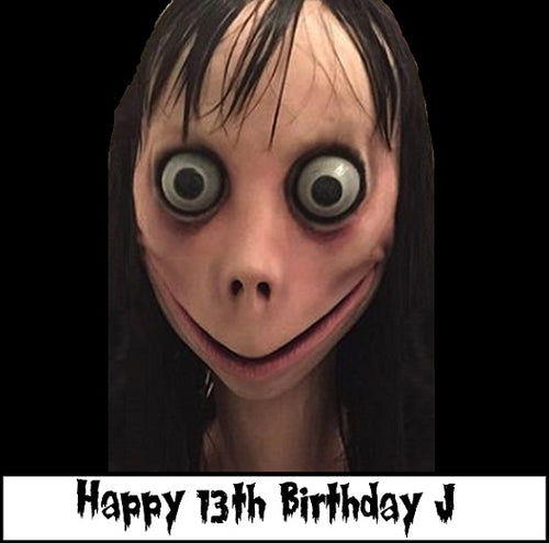 Products Tagged Momo Scary Face Birthday Cake Cake Stuff To Go - scary momo roblox