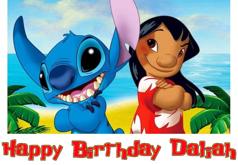 Lilo And Stitch Edible Cake Topper Image Decoration Cake Stuff To Go