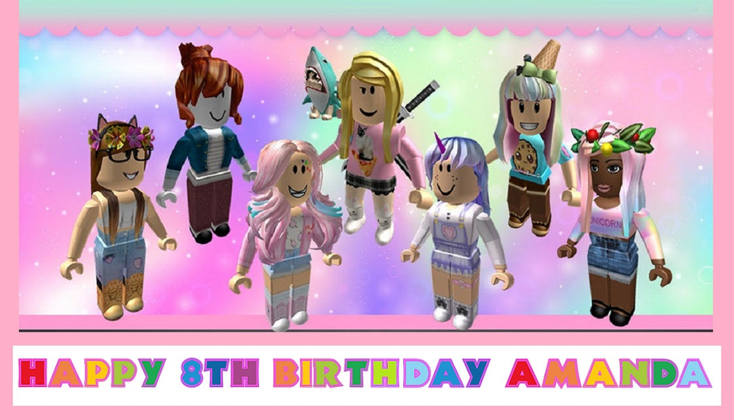 Roblox Girls Edible Cake Topper Decoration Cake Stuff To Go - roblox cake images for girls