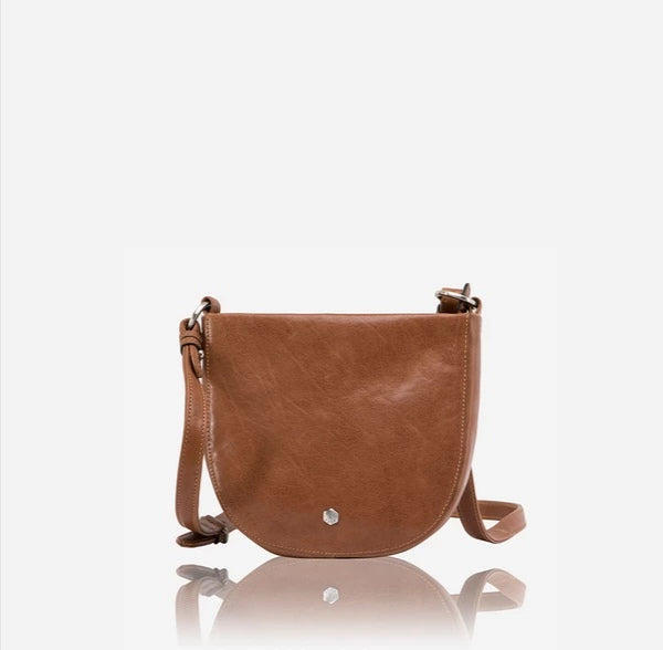 ladies tan cross body bag