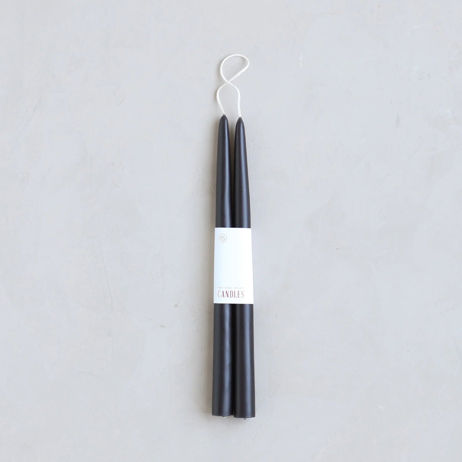 12" Dipped Taper Candle, Smoke