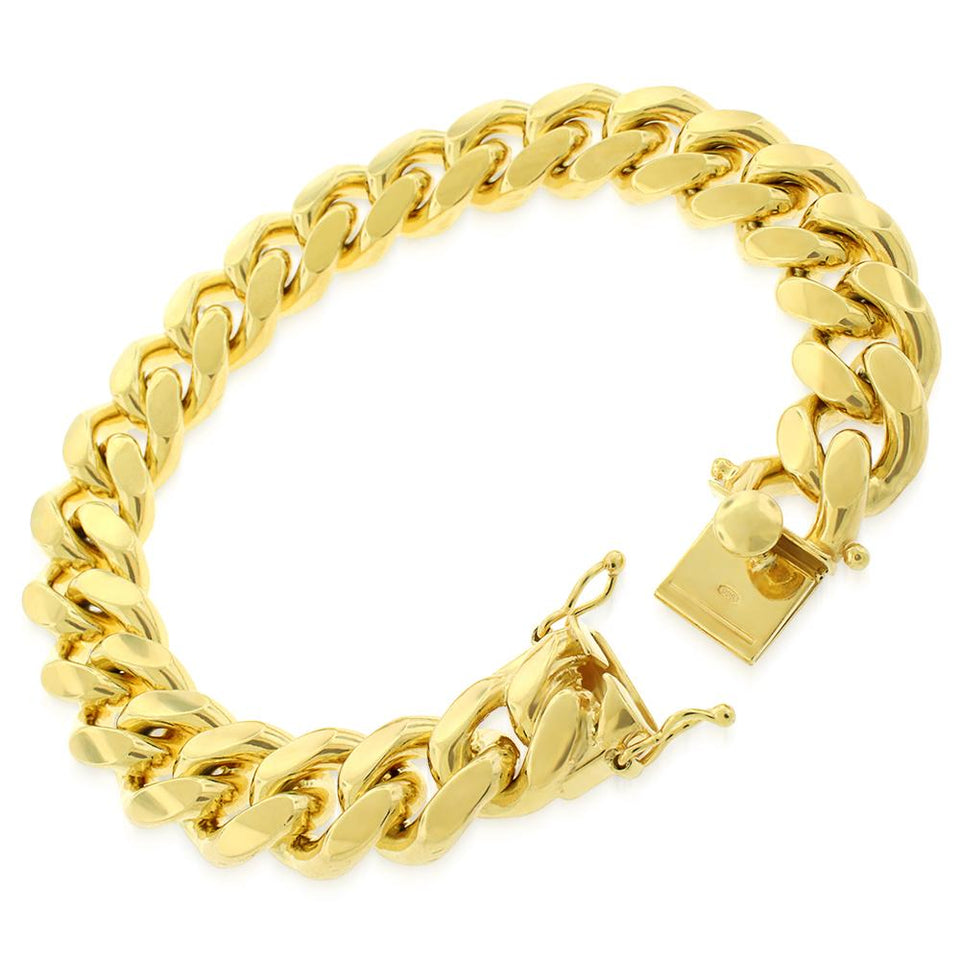 10k Gold Miami Cuban Link Bracelet - 13MM – SRUGOLD