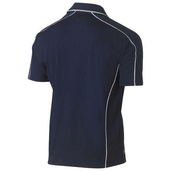 Bisley Cool Mesh Short Sleeve Polo With Reflective Piping - BK1425 ...