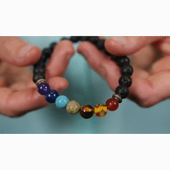Bhaagy 7 Chakra Bracelet Strand by Altaes Design