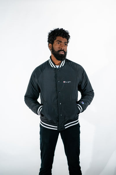 champion reverse weave bomber jacket